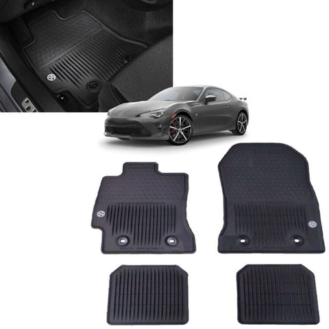 All-Weather Floor Mats - Black - Front And Rear