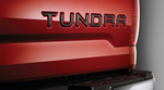 Tailgate Insert - Black. Exterior Emblem for Tundra