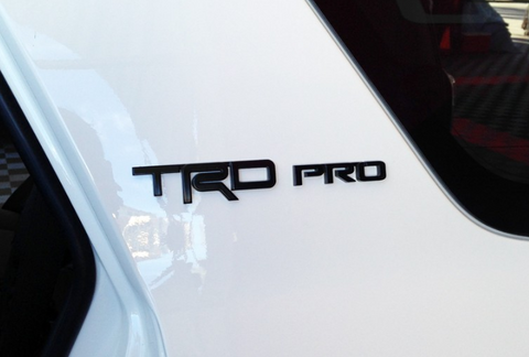 TRD PRO Badge For C Pillars. Exterior Emblem