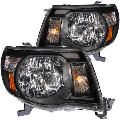 ANZO 2005-2011 Toyota Tacoma Crystal Headlights Black