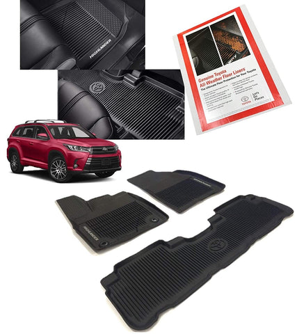 All-Weather Floor Liners-Black for Highlander (2016-2019)